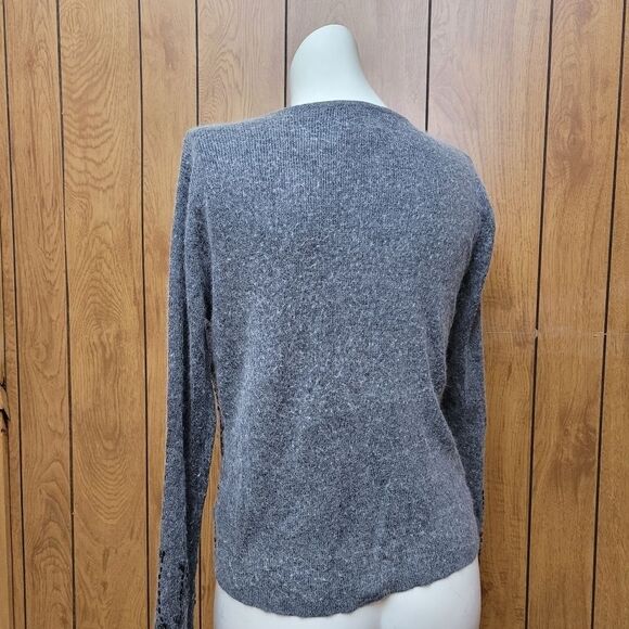 Jaclyn Smith Silk/Angora Button down Sweater Small - Picture 4 of 6